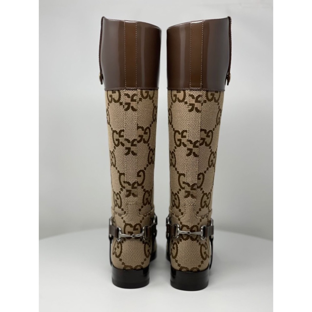 ❗️SOLD OUT ❗️Gucci Knee-high Boots With Harness Euro size 36.5/ US 6.5 Brown - Picture 5 of 17